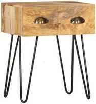 Naktinis staliukas VLX Solid Mango Wood 286124, rudas, 40x30x50 cm