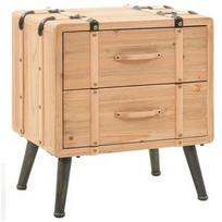 Naktinis staliukas VLX Solid Fir Wood 245771, eglės, 35x50x57 cm