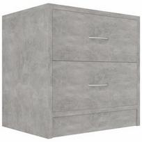 Naktinis staliukas VLX Bedside Cabinet 801043, pilkas, 30x40x40 cm
