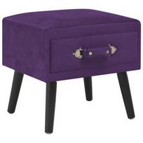 Naktinis staliukas VLX Velvet 247541, violetinis, 35x40x40 cm