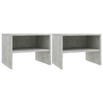 Naktinis staliukas VLX Concrete 800072, pilkas, 30x40x30 cm
