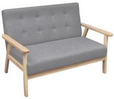 Sofa VLX 2-Seater Sofa, pilka, 67 x 113.5 x 73.5 cm