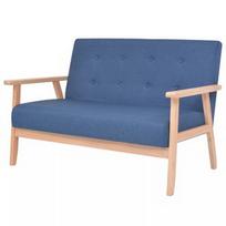 Sofa VLX 2-Seater 244655, mėlyna, 67 x 113.5 x 73.5 cm