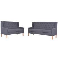 Sofa VLX 2 Piece Set 274934, pilka, 68 x 140 x 90 cm