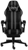 Žaidimų kėdė VLX vidaXL 8719883568386, juoda/pilka