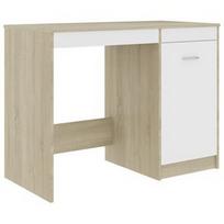 Stalas VLX Modern 801801, baltas/ąžuolo