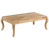 Kavos staliukas VLX Solid Mango Wood 247111, šviesiai ruda, 800 mm x 800 mm x 400 mm