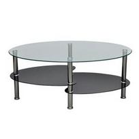 Kavos staliukas VLX Exclusive 3-layer 240509, juodas, 900 mm x 450 mm x 430 mm