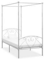 Lova VLX Canopy 284426, balta, 209x97.5 cm, su grotelėmis