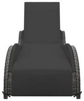 Gultas VLX Sunbathing Chair, pilkas, 200 cm x 73 cm x 45 cm