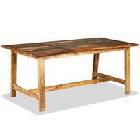 Valgomojo stalas VLX Solid Reclaimed Wood 244802, rudas, 1800 mm x 900 mm x 760 mm