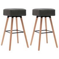 Baro kėdė VLX Modern 249565, ruda/pilka