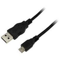 kabelis usb type a to type b - LogiLink Cable USB to USB-micro Black 5m - 1 nuotrauka