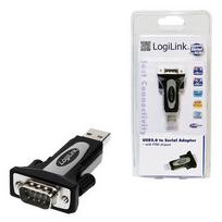 usb a male to rs 232 male - Logilink Adapter RS232 to USB Black - 1 nuotrauka