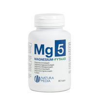  Natura Media Mg5 Magnesium + PHYTASE, 80 kapsulių