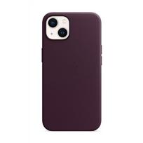 apple iphone 13 odinis deklas - iPhone 13 Leather Case with MagSafe - Dark Cherry  - 1 nuotrauka
