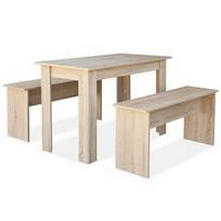 Valgomojo komplektas VLX 3 Piece Set 244866, ąžuolo