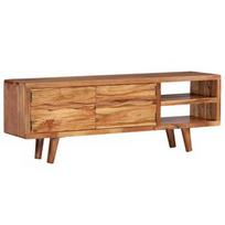TV staliukas VLX Solid Acacia Wood 244973, rudas, 1170 mm x 300 mm x 400 mm