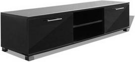 TV staliukas VLX Modern 243042, juodas, 1200 mm x 403 mm x 347 mm