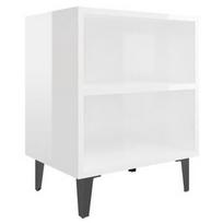 Naktinis staliukas VLX Bed Cabinet 805809, baltas, 30x40x50 cm