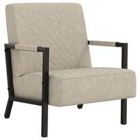 Fotelis VLX Faux Leather 325755, juodas/šviesiai pilka, 84 cm x 66 cm x 84 cm