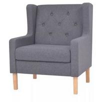 Fotelis VLX Fabric 245452, pilkas, 68 cm x 76 cm x 90 cm