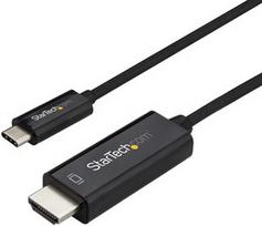 Adapteris StarTech USB C to HDMI, juoda, 1 m