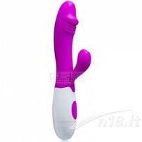 vibratorius klitor - ﻿Vibratorius Rabbit Pretty Love Snappy, violetinis - 1 nuotrauka