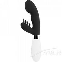 Vibratorius Glossy Rabbit Elvis, juodas