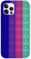 Dėklas Mocco Bubble Antistress Case Apple iPhone 11 Pro Max, mėlyna/rožinė/violetinė