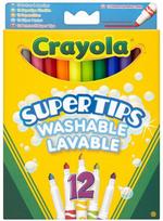 Flomasteriai Crayola Super Tips Washable Markers 12pcs