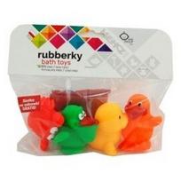 Vonios žaislai Hencz Toys Rubberky 801, 4 vnt