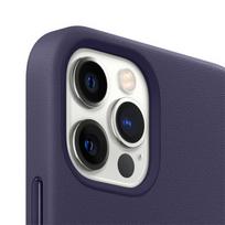 apple iphone 12 pro max, - iPhone 12 Pro Max Leather Case with MagSafe - Black - 3 nuotrauka