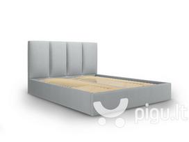 Lova Mazzini Beds Juniper 4, 160x200cm, šviesiai pilka