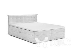 Lova Mazzini Beds Echaveria 200x200 cm, šviesiai pilka