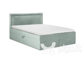 Lova Mazzini Beds Yucca 200x200 cm, šviesiai žalia