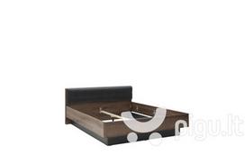 Lova Baveno BVNL2802, 180x200 cm, ruda/juoda