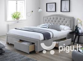 Lova Signal Meble Electra, 160x200 cm, pilka