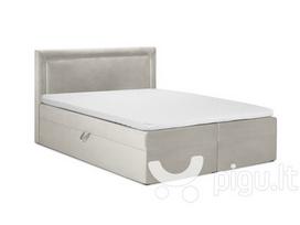 Lova Mazzini Beds Yucca 200x200cm, smėlio spalvos