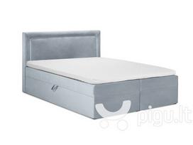 Lova Mazzini Beds Yucca 200x200cm, šviesiai mėlyna