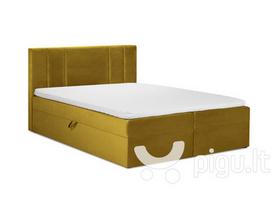 Lova Mazzini Beds Afra 200x200 cm, geltona