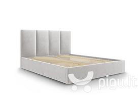 Lova Mazzini Beds Juniper 180x200cm, šviesiai pilka