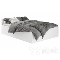 dvigule lova 180 200 - Lova su grotelėmis NORE CLP 180x200 cm, balta - 1 nuotrauka