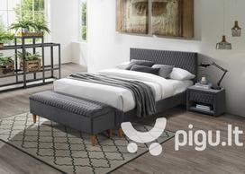 Lova Signal Meble Azurro Velvet 160x200 cm, pilka