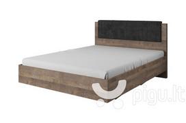 Lova Laski Meble Arden N, 160x200 cm, ruda/juoda