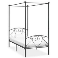 Lova VLX Metal 284440, pilka, 209x97.5 cm, su grotelėmis