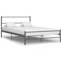 Lova VLX Metal 284686, pilka, 205x126.5 cm, su grotelėmis