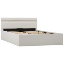 Lova VLX With LED 285549, balta, 212x147 cm, su grotelėmis