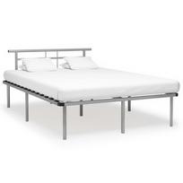 Lova VLX Grey Metal, pilka, 200x140 cm, su grotelėmis