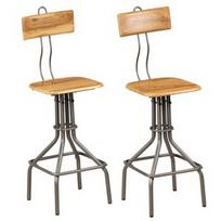 Baro kėdė VLX Bar Chairs 245807, ruda, 2 vnt.